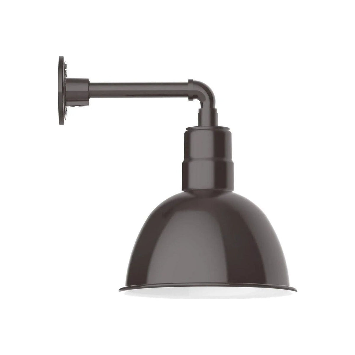 Montclair Light Works - Deep Bowl 12" Straight Arm Wall Light - GNN116-51 | Montreal Lighting & Hardware