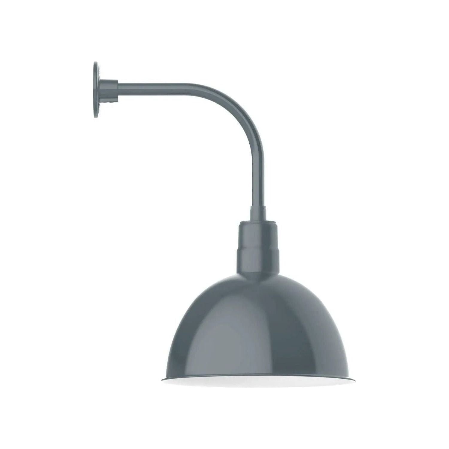 Montclair Light Works - Deep Bowl 16" Curved Arm Wall Light - GNU117-40 | Montreal Lighting & Hardware