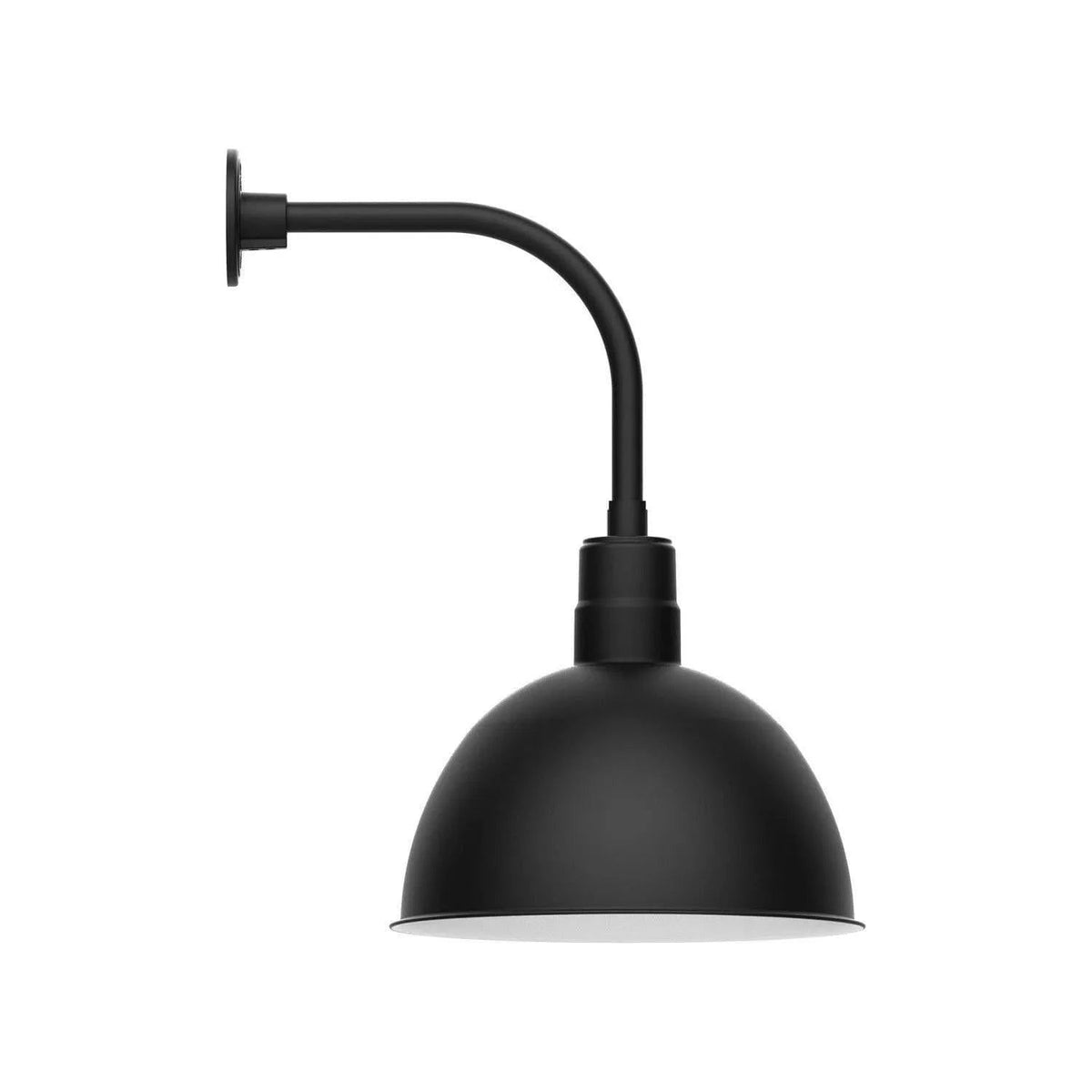 Montclair Light Works - Deep Bowl 16" Curved Arm Wall Light - GNU117-41 | Montreal Lighting & Hardware