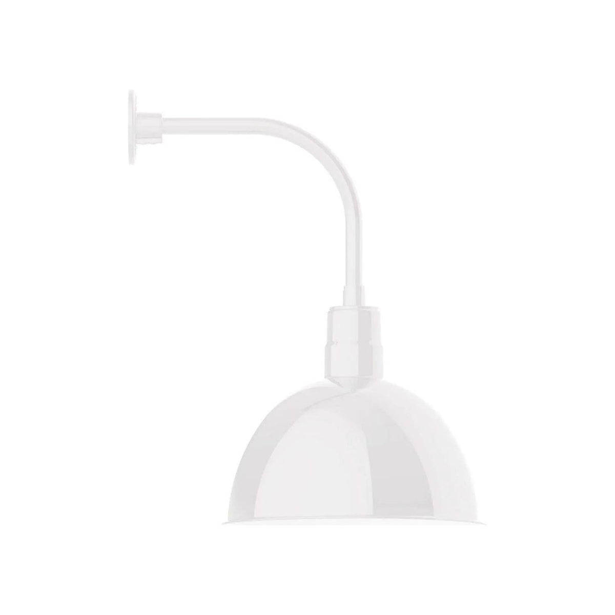 Montclair Light Works - Deep Bowl 16" Curved Arm Wall Light - GNU117-44 | Montreal Lighting & Hardware