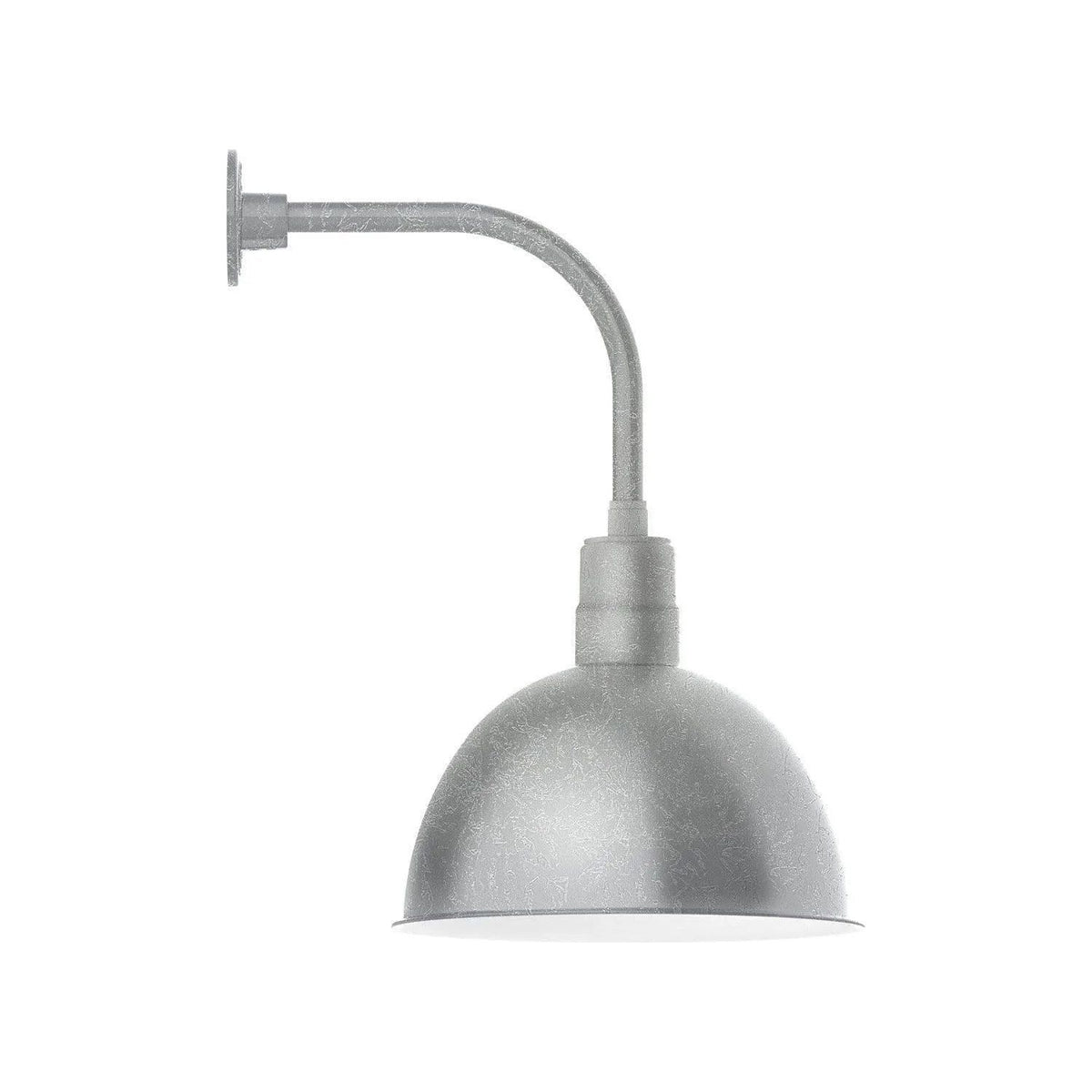 Montclair Light Works - Deep Bowl 16" Curved Arm Wall Light - GNU117-49 | Montreal Lighting & Hardware