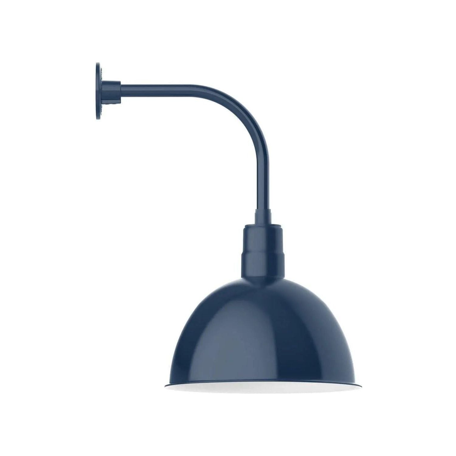 Montclair Light Works - Deep Bowl 16" Curved Arm Wall Light - GNU117-50 | Montreal Lighting & Hardware