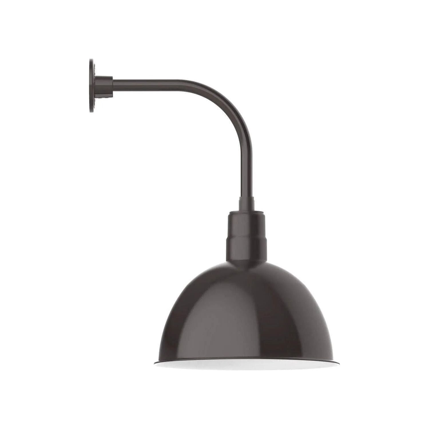 Montclair Light Works - Deep Bowl 16" Curved Arm Wall Light - GNU117-51 | Montreal Lighting & Hardware