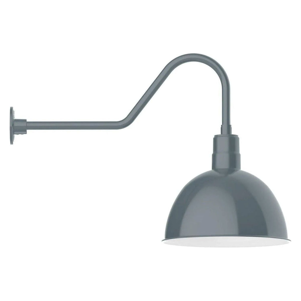 Montclair Light Works - Deep Bowl 16" Gooseneck Wall Light - GNC117-40 | Montreal Lighting & Hardware