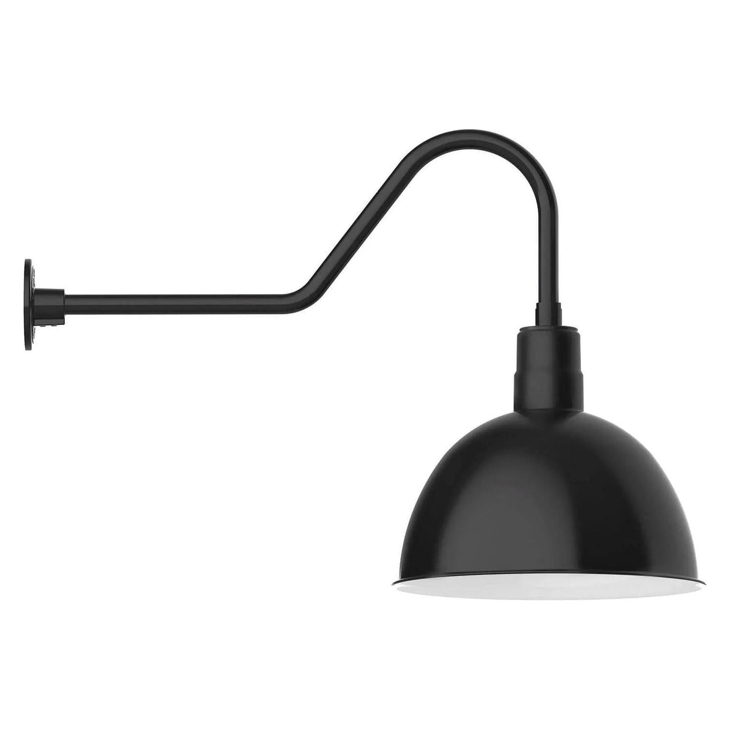 Montclair Light Works - Deep Bowl 16" Gooseneck Wall Light - GNC117-40 | Montreal Lighting & Hardware