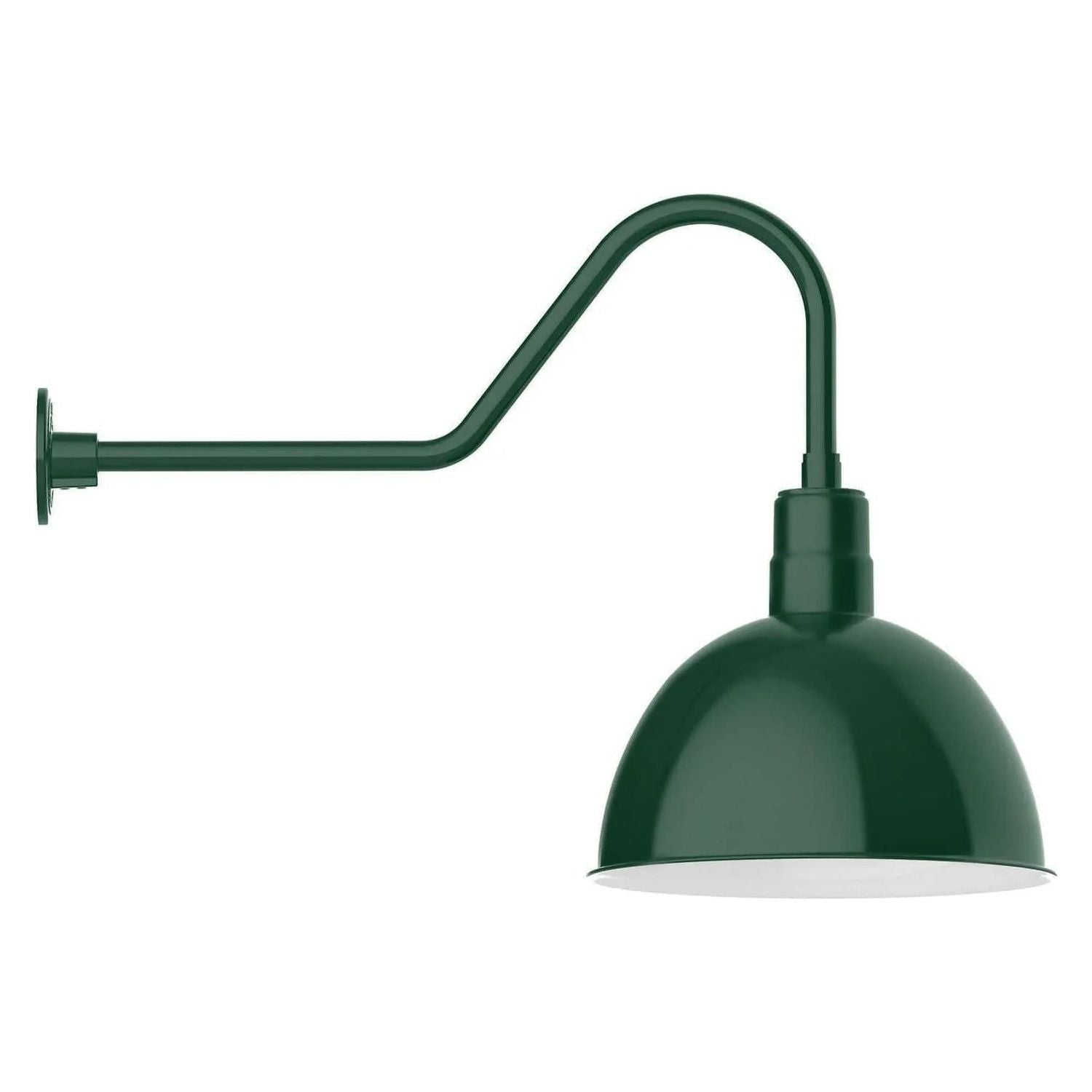 Montclair Light Works - Deep Bowl 16" Gooseneck Wall Light - GNC117-42 | Montreal Lighting & Hardware