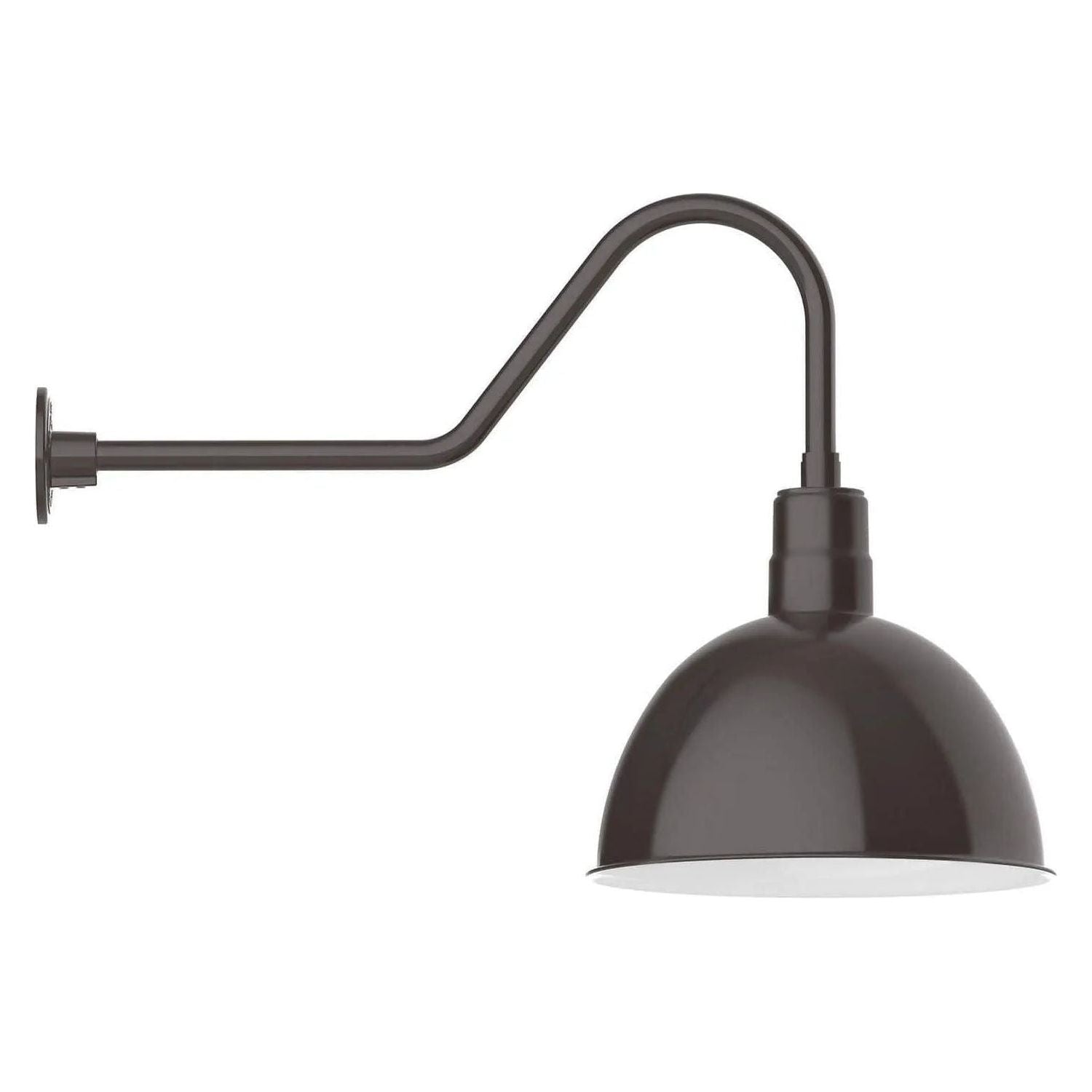 Montclair Light Works - Deep Bowl 16" Gooseneck Wall Light - GNC117-51 | Montreal Lighting & Hardware