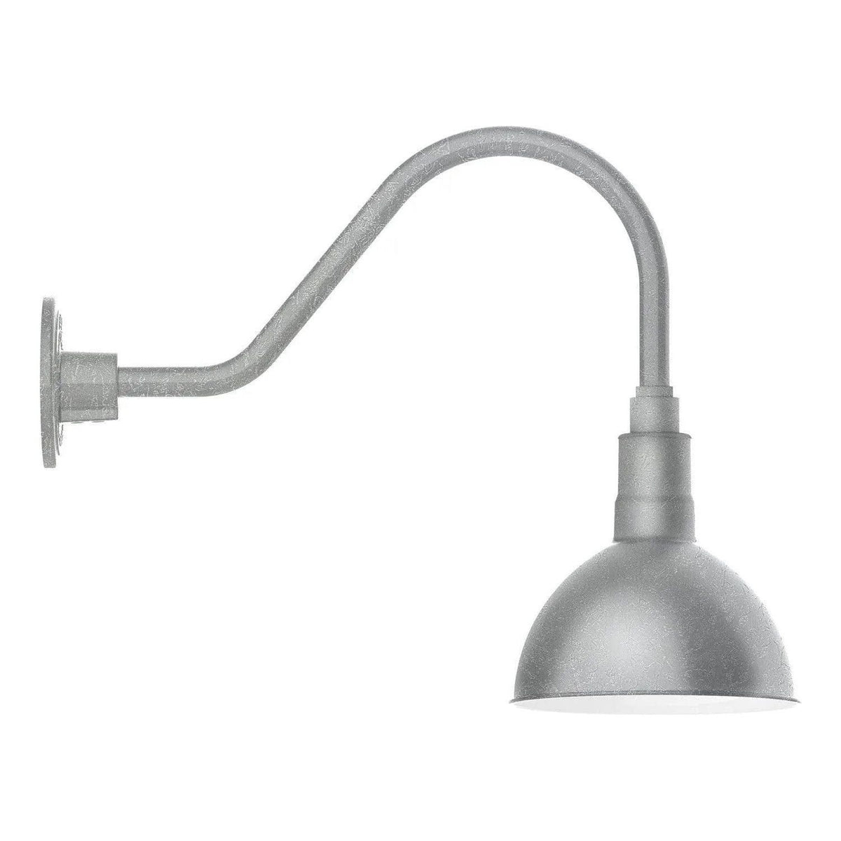 Montclair Light Works - Deep Bowl 8" Gooseneck Wall Light - GNA114-49 | Montreal Lighting & Hardware