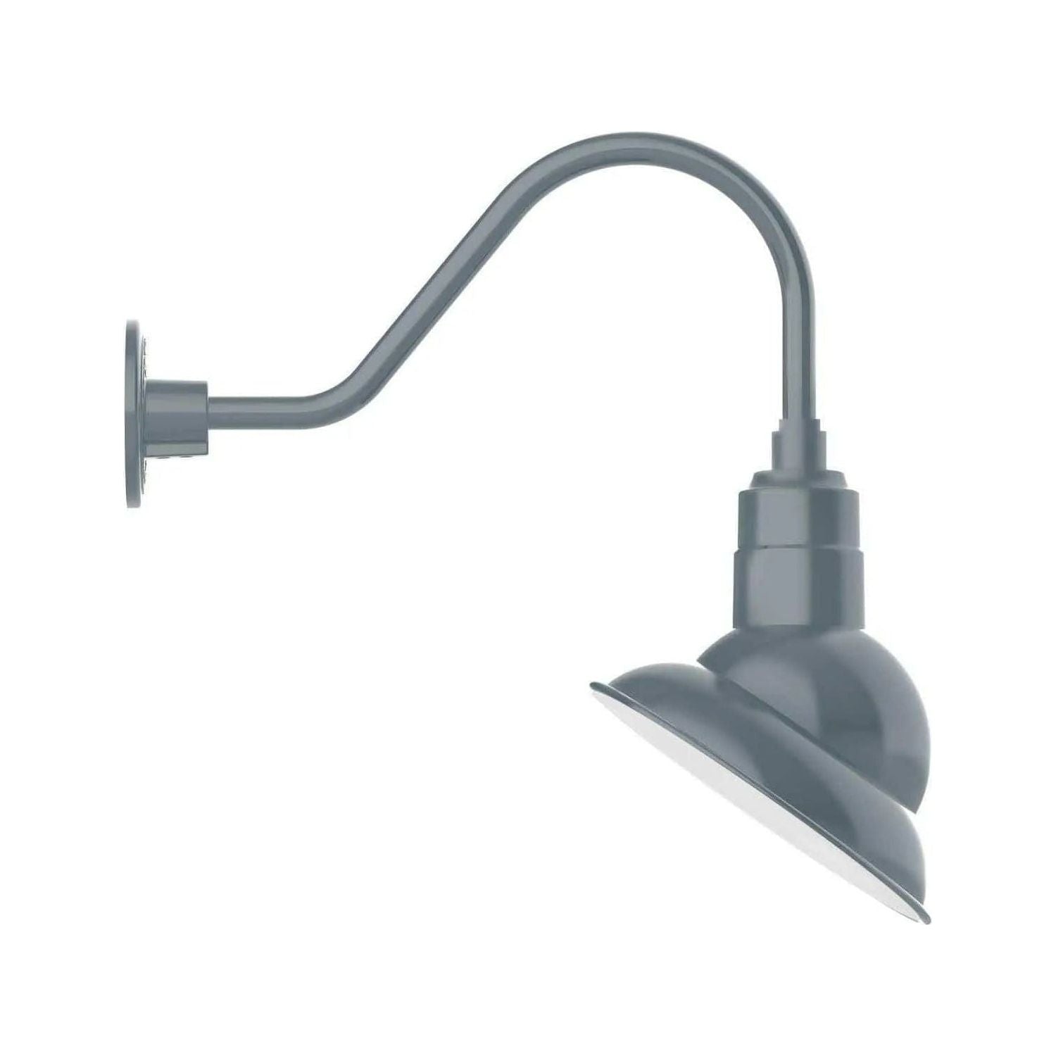 Montclair Light Works - Emblem 10" Gooseneck Wall Light - GNA120-40 | Montreal Lighting & Hardware