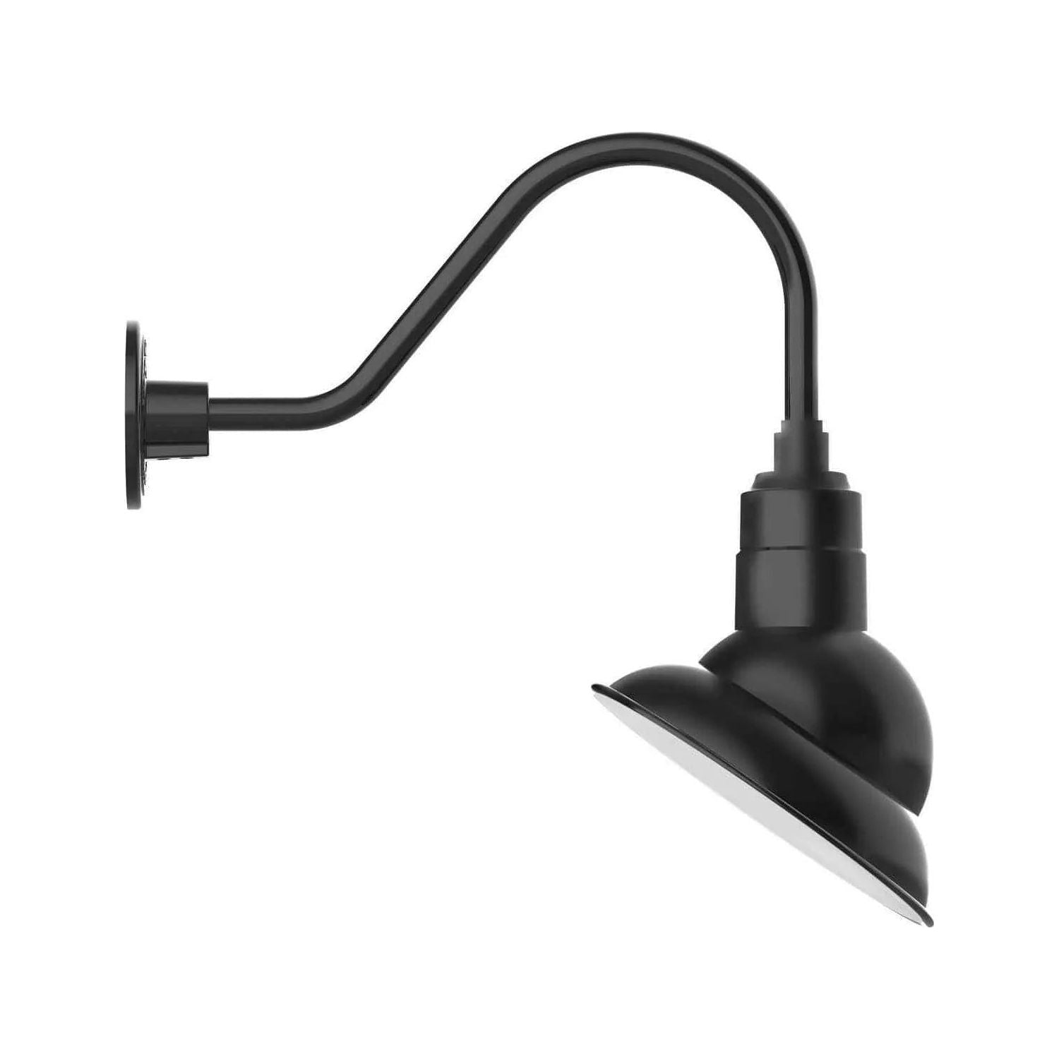 Montclair Light Works - Emblem 10" Gooseneck Wall Light - GNA120-40 | Montreal Lighting & Hardware