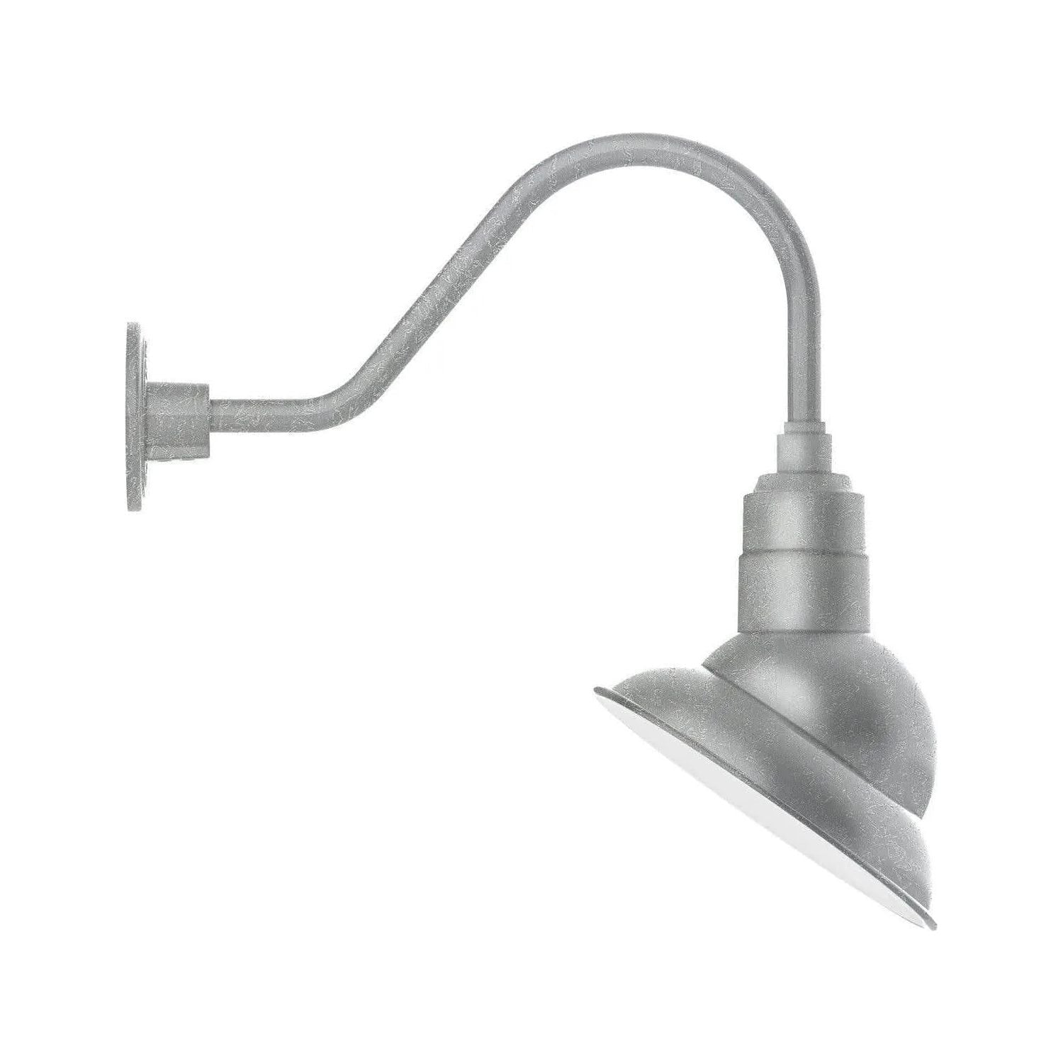 Montclair Light Works - Emblem 10" Gooseneck Wall Light - GNA120-49 | Montreal Lighting & Hardware