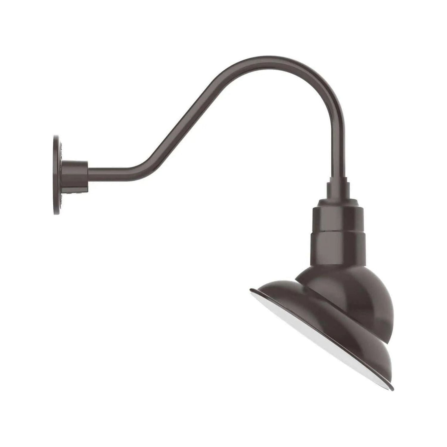 Montclair Light Works - Emblem 10" Gooseneck Wall Light - GNA120-51 | Montreal Lighting & Hardware