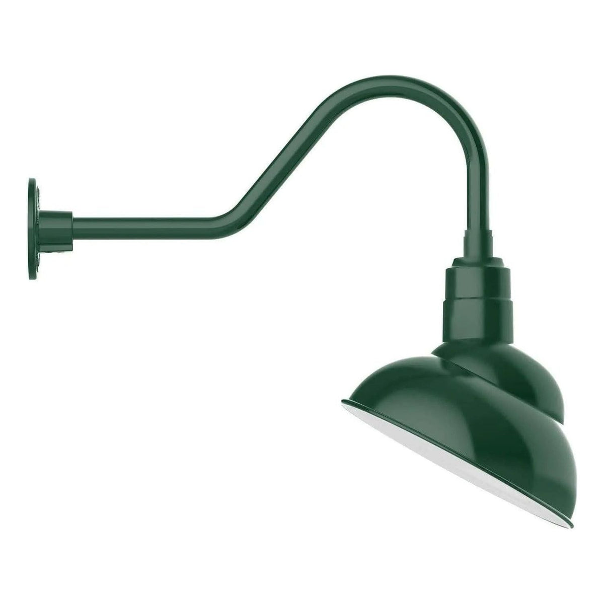 Montclair Light Works - Emblem 12" Gooseneck Wall Light - GNB121-42 | Montreal Lighting & Hardware