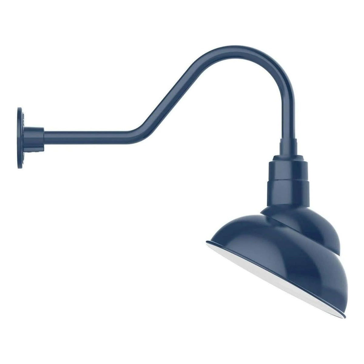 Montclair Light Works - Emblem 12" Gooseneck Wall Light - GNB121-50 | Montreal Lighting & Hardware
