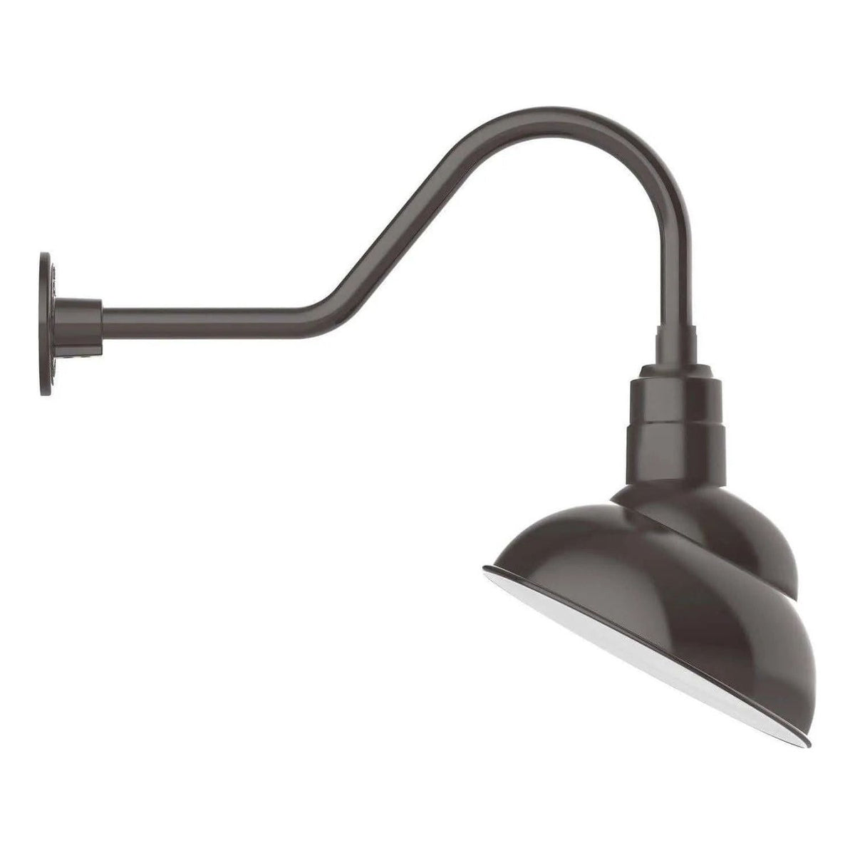 Montclair Light Works - Emblem 12" Gooseneck Wall Light - GNB121-51 | Montreal Lighting & Hardware