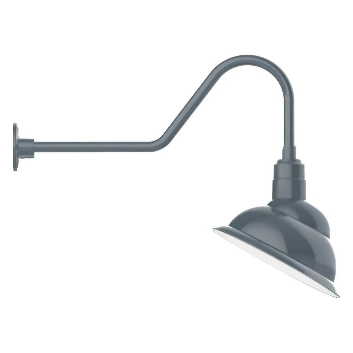Montclair Light Works - Emblem 14" Gooseneck Wall Light - GNC122-40 | Montreal Lighting & Hardware