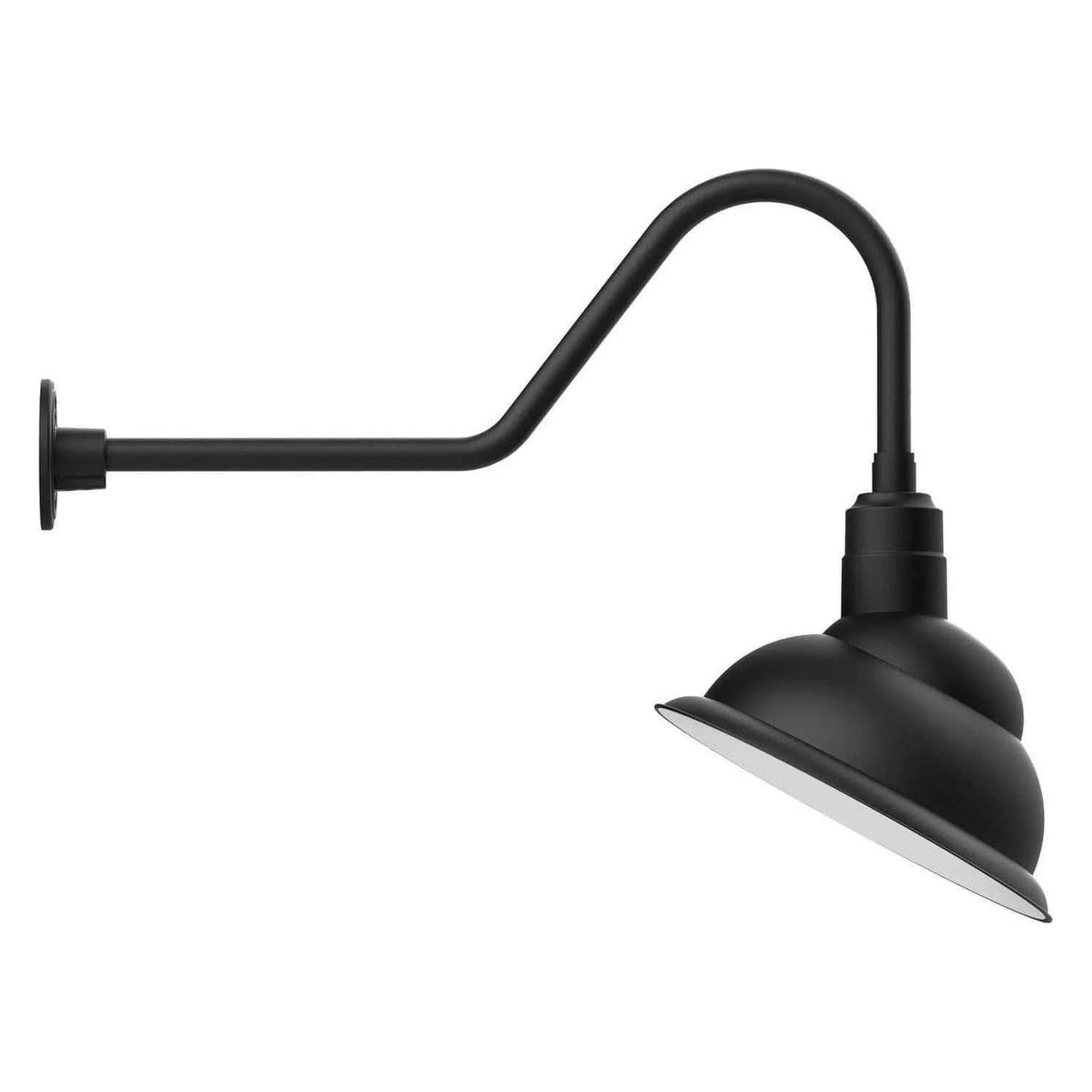 Montclair Light Works - Emblem 14" Gooseneck Wall Light - GNC122-41 | Montreal Lighting & Hardware