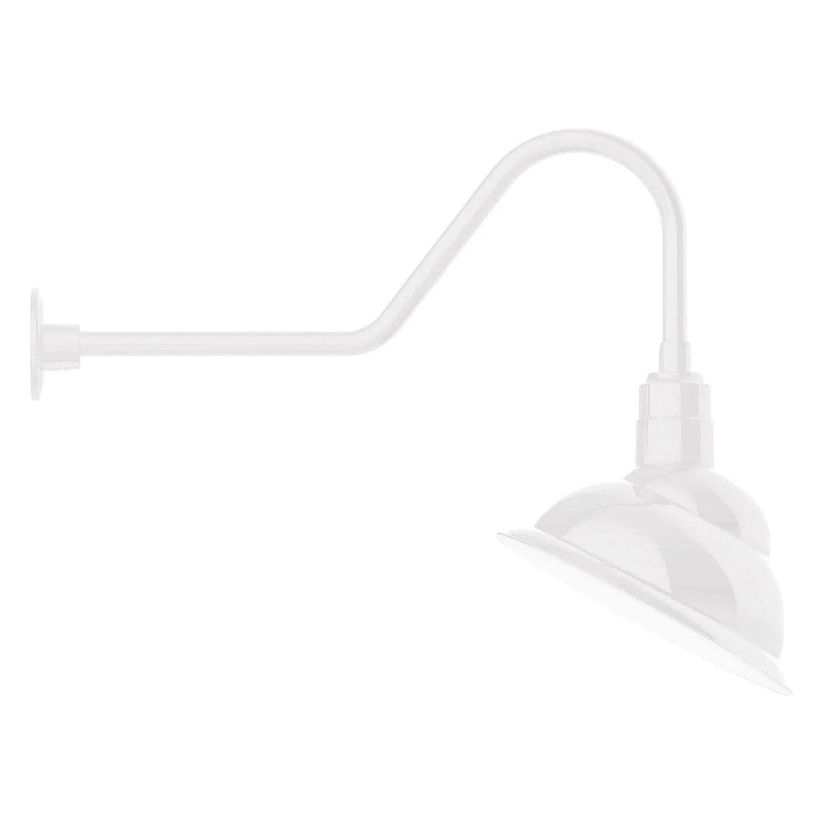 Montclair Light Works - Emblem 14" Gooseneck Wall Light - GNC122-44 | Montreal Lighting & Hardware