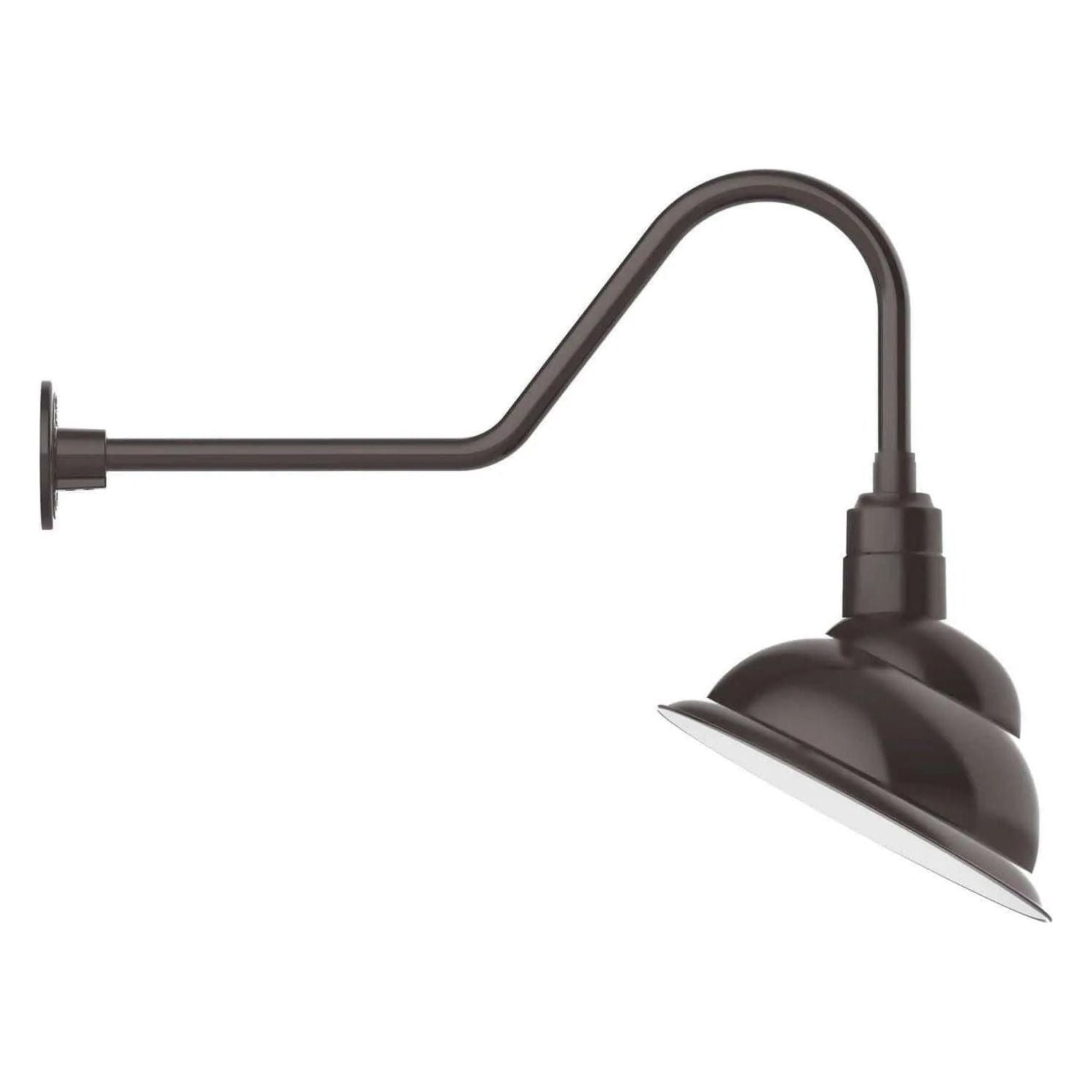 Montclair Light Works - Emblem 14" Gooseneck Wall Light - GNC122-51 | Montreal Lighting & Hardware