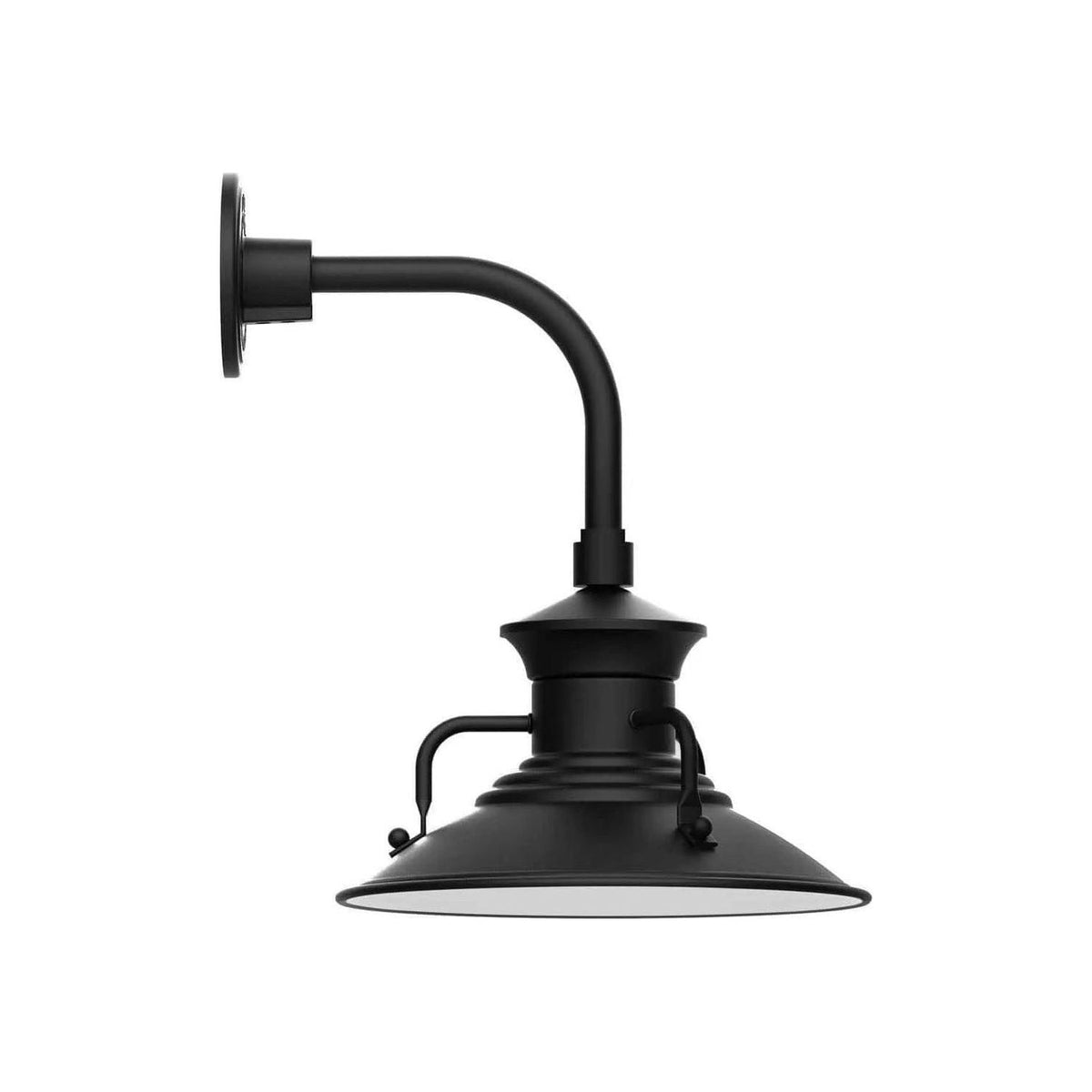 Montclair Light Works - Homestead 12" Curved Arm Wall Light - GNT142-41 | Montreal Lighting & Hardware