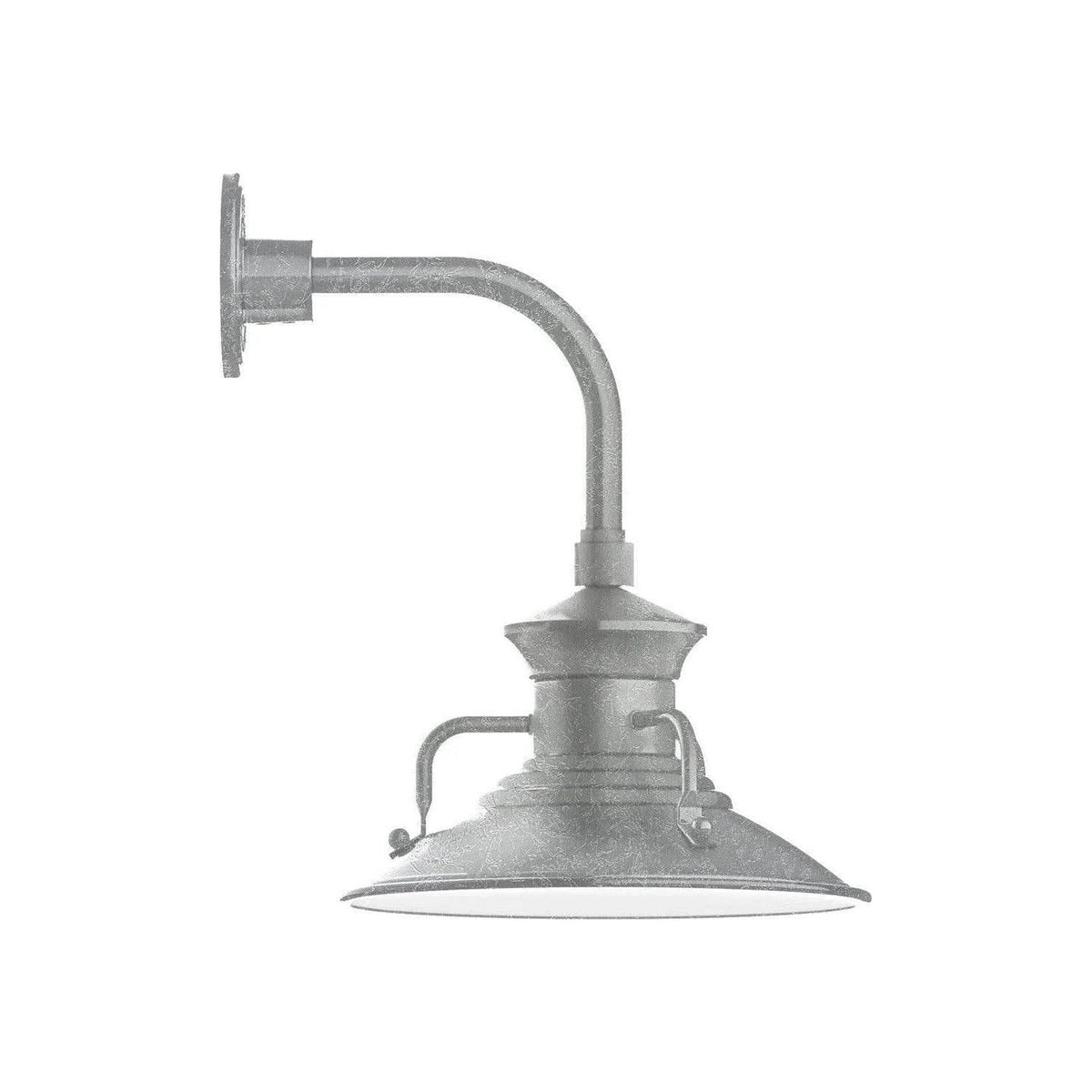 Montclair Light Works - Homestead 12" Curved Arm Wall Light - GNT142-49 | Montreal Lighting & Hardware