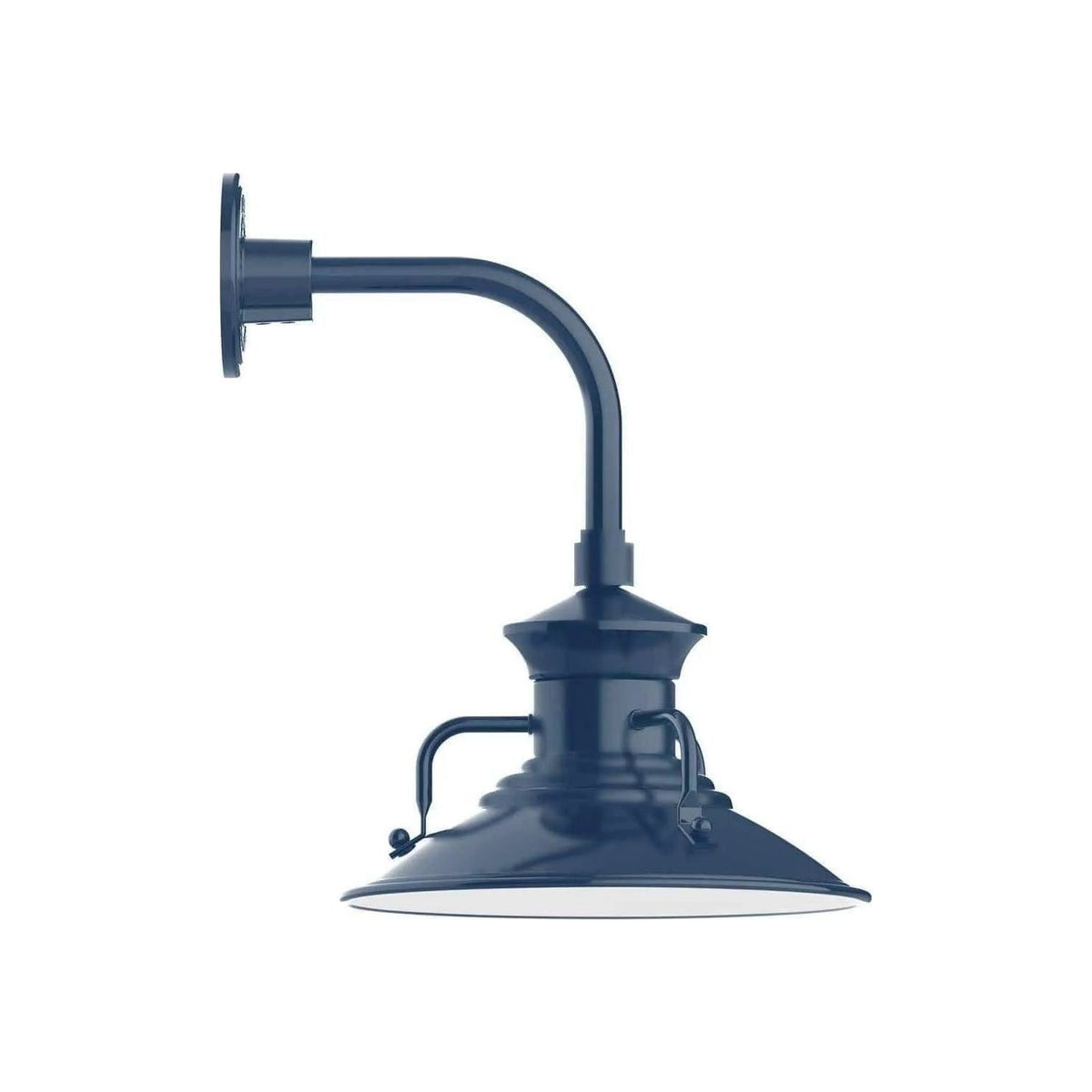 Montclair Light Works - Homestead 12" Curved Arm Wall Light - GNT142-50 | Montreal Lighting & Hardware