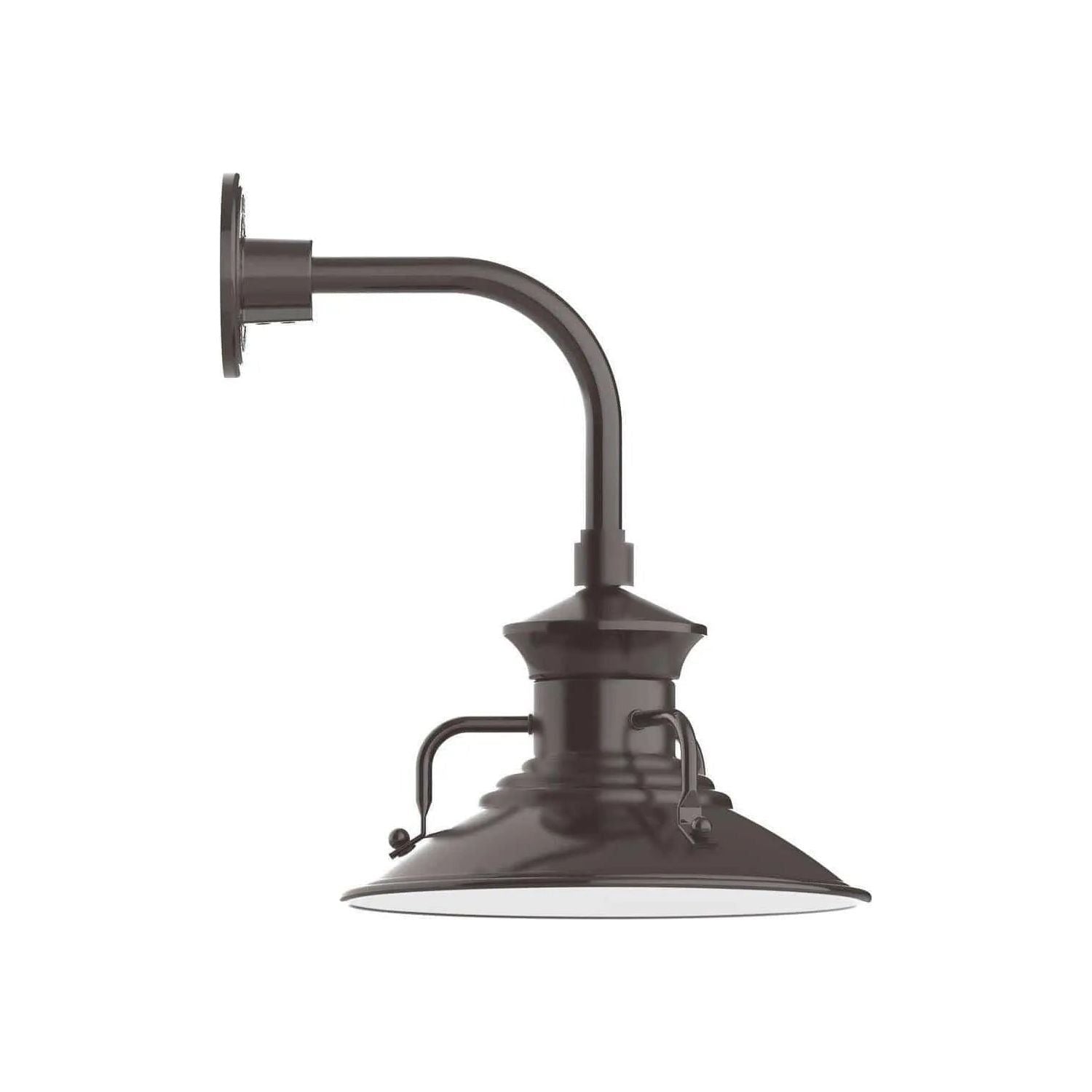 Montclair Light Works - Homestead 12" Curved Arm Wall Light - GNT142-51 | Montreal Lighting & Hardware