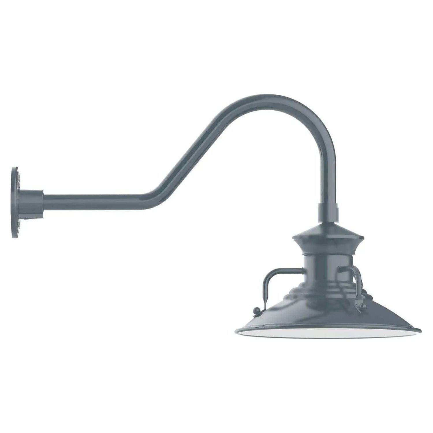 Montclair Light Works - Homestead 12" Gooseneck Wall Light - GNB142-40 | Montreal Lighting & Hardware