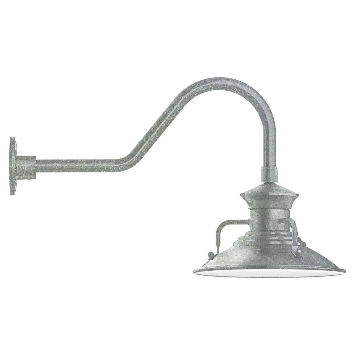 Montclair Light Works - Homestead 12" Gooseneck Wall Light - GNB142-49 | Montreal Lighting & Hardware