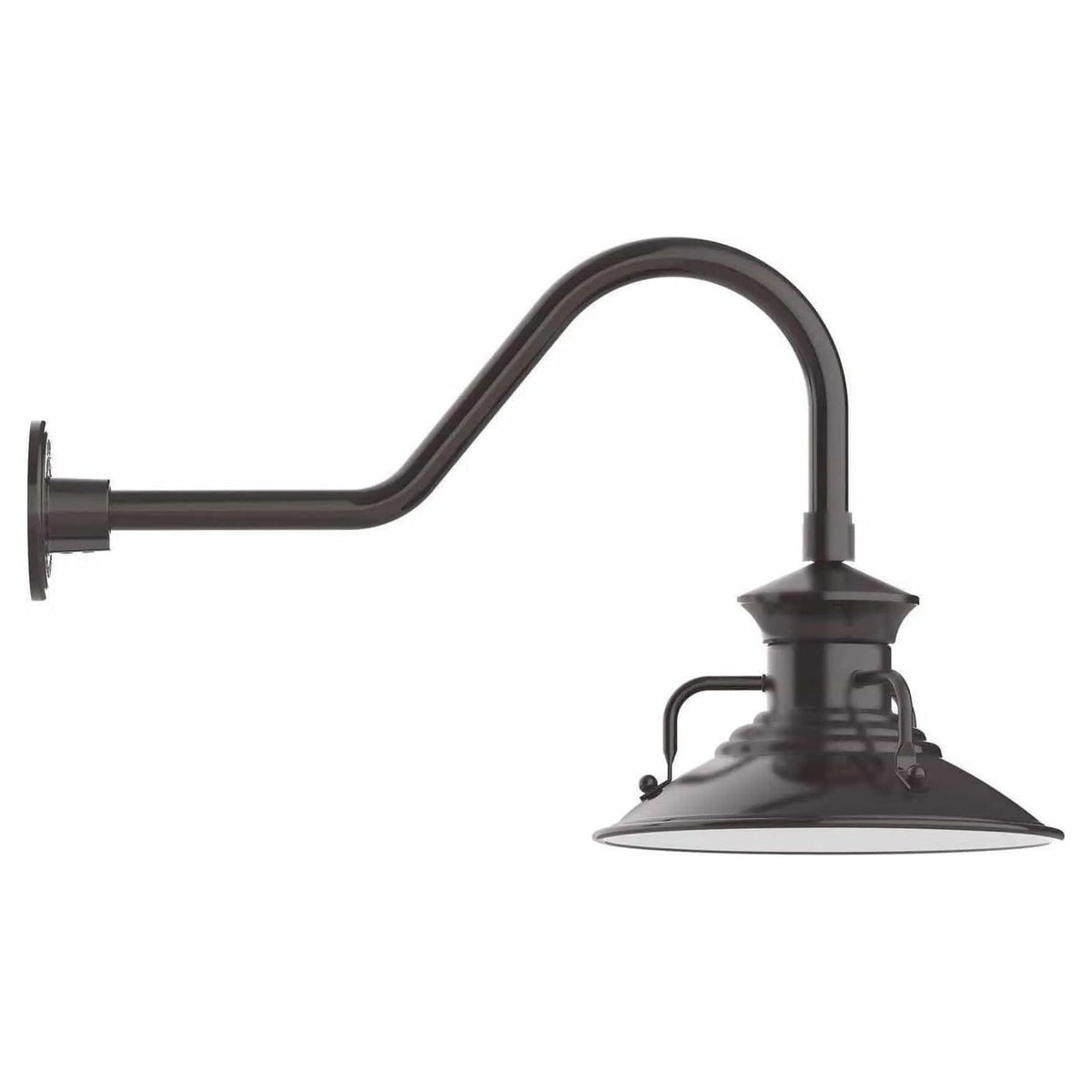 Montclair Light Works - Homestead 12" Gooseneck Wall Light - GNB142-51 | Montreal Lighting & Hardware