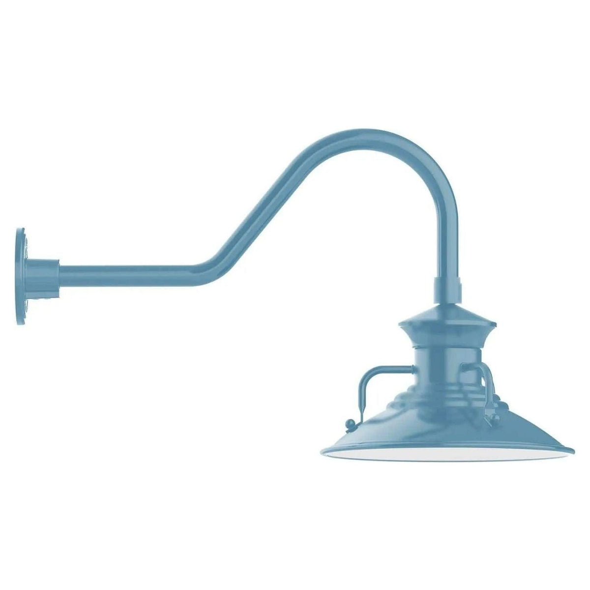 Montclair Light Works - Homestead 12" Gooseneck Wall Light - GNB142-54 | Montreal Lighting & Hardware
