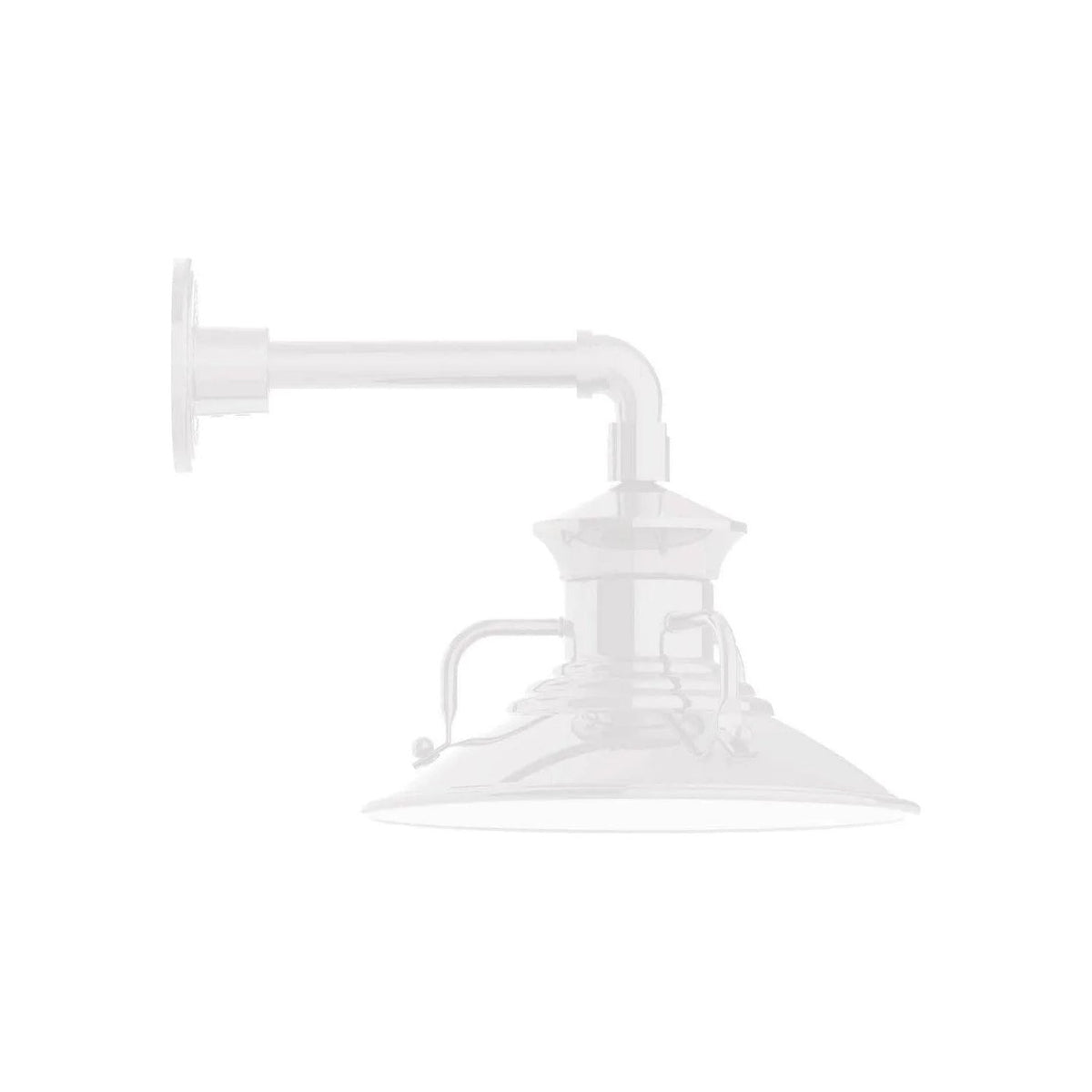 Montclair Light Works - Homestead 12" Straight Arm Wall Light - GNN142-44 | Montreal Lighting & Hardware
