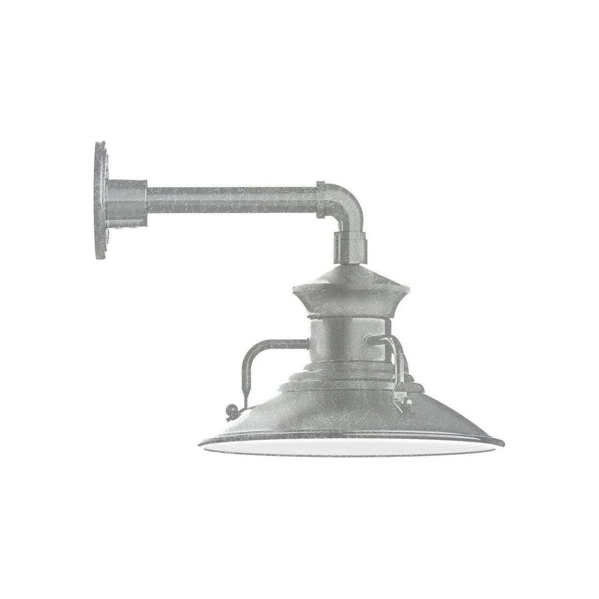 Montclair Light Works - Homestead 12" Straight Arm Wall Light - GNN142-49 | Montreal Lighting & Hardware