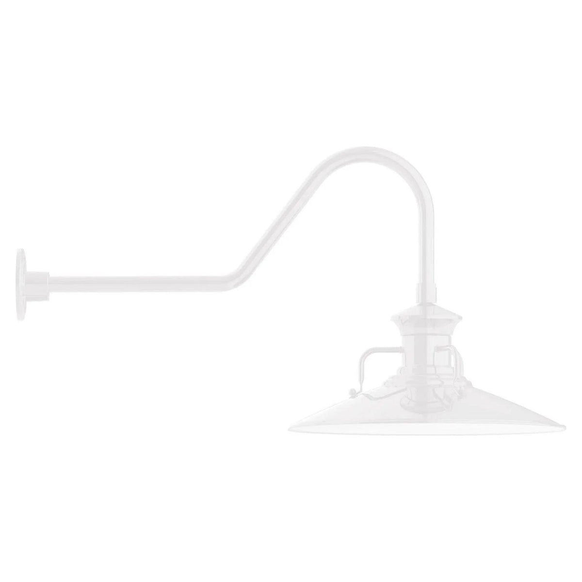 Montclair Light Works - Homestead 18" Gooseneck Wall Light - GNC143-44 | Montreal Lighting & Hardware