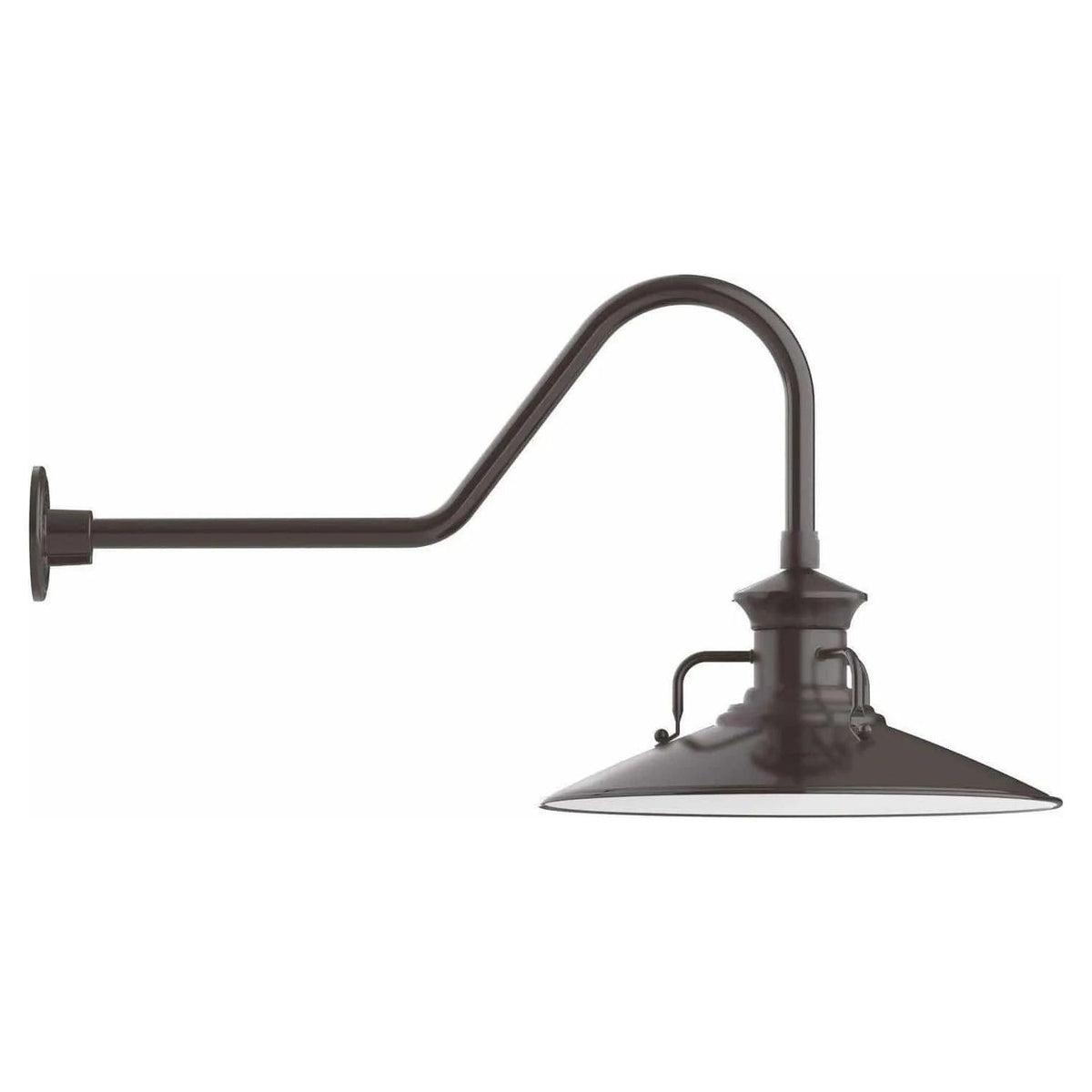 Montclair Light Works - Homestead 18" Gooseneck Wall Light - GNC143-51 | Montreal Lighting & Hardware