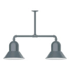Montclair Light Works - Prima 12" 2-Light Stem Hung Pendant Light - MSD123-40 | Montreal Lighting & Hardware
