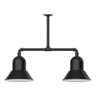 Montclair Light Works - Prima 12" 2-Light Stem Hung Pendant Light - MSD123-41 | Montreal Lighting & Hardware