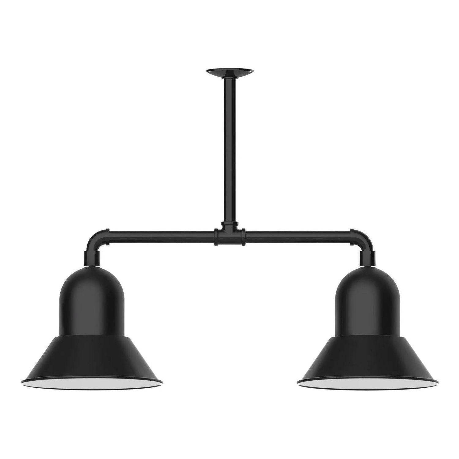 Montclair Light Works - Prima 12" 2-Light Stem Hung Pendant Light - MSD123-40 | Montreal Lighting & Hardware