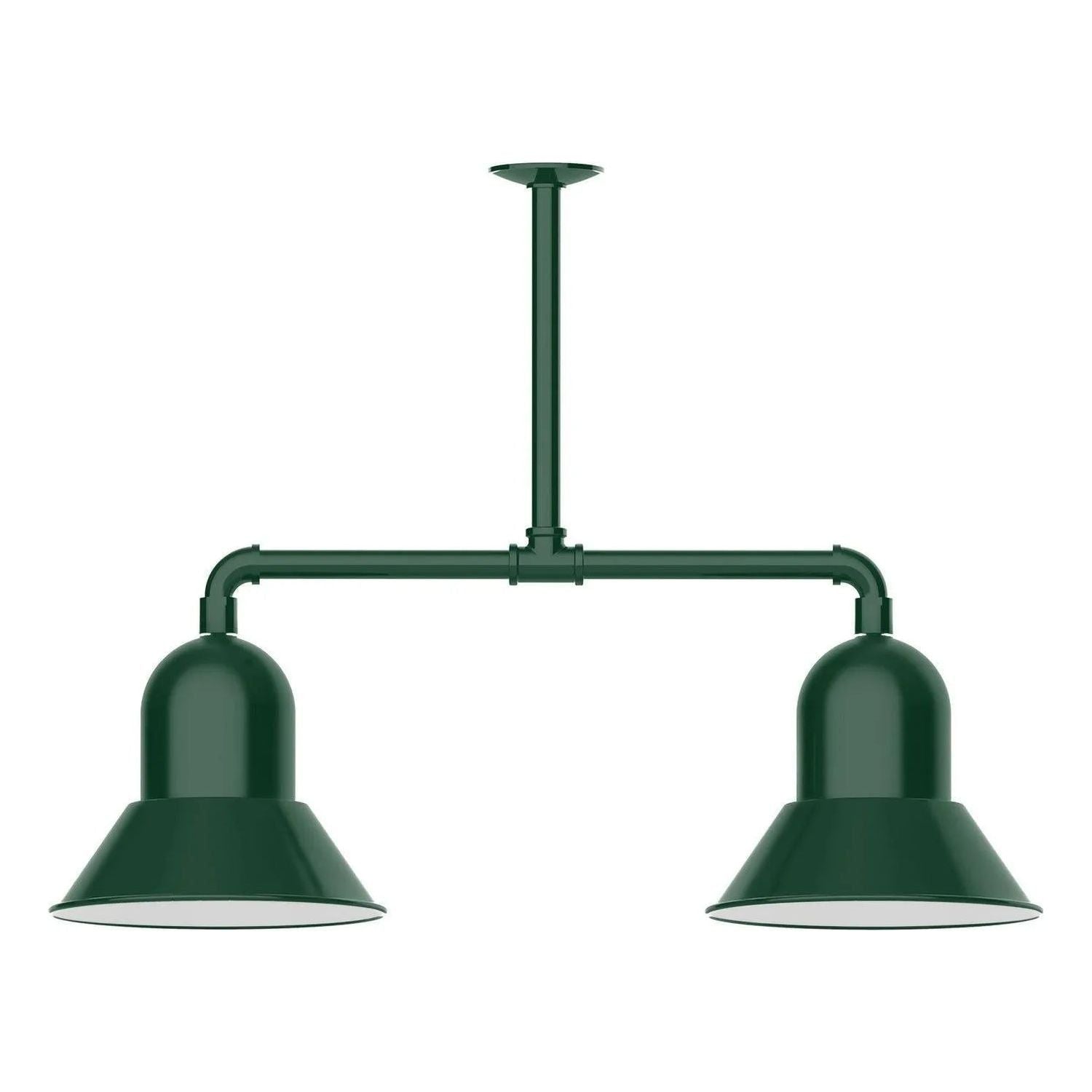 Montclair Light Works - Prima 12" 2-Light Stem Hung Pendant Light - MSD123-42 | Montreal Lighting & Hardware