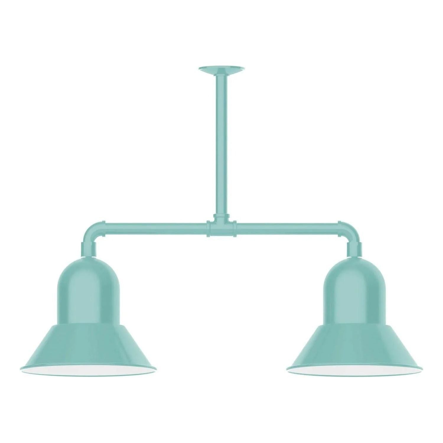 Montclair Light Works - Prima 12" 2-Light Stem Hung Pendant Light - MSD123-48 | Montreal Lighting & Hardware