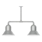 Montclair Light Works - Prima 12" 2-Light Stem Hung Pendant Light - MSD123-49 | Montreal Lighting & Hardware