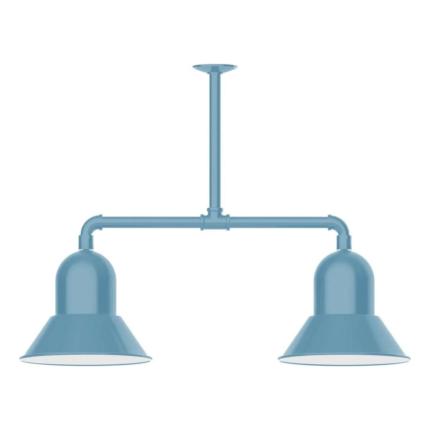 Montclair Light Works - Prima 12" 2-Light Stem Hung Pendant Light - MSD123-54 | Montreal Lighting & Hardware