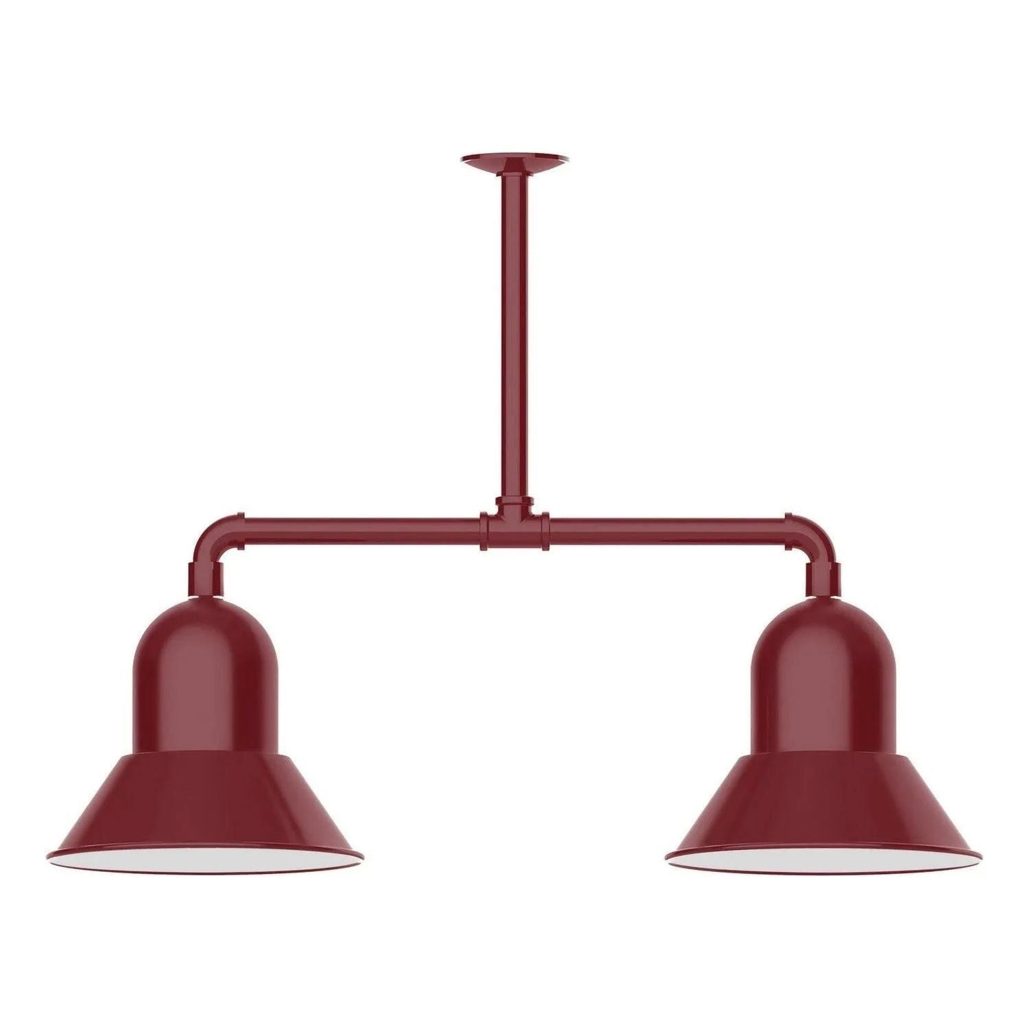 Montclair Light Works - Prima 12" 2-Light Stem Hung Pendant Light - MSD123-55 | Montreal Lighting & Hardware