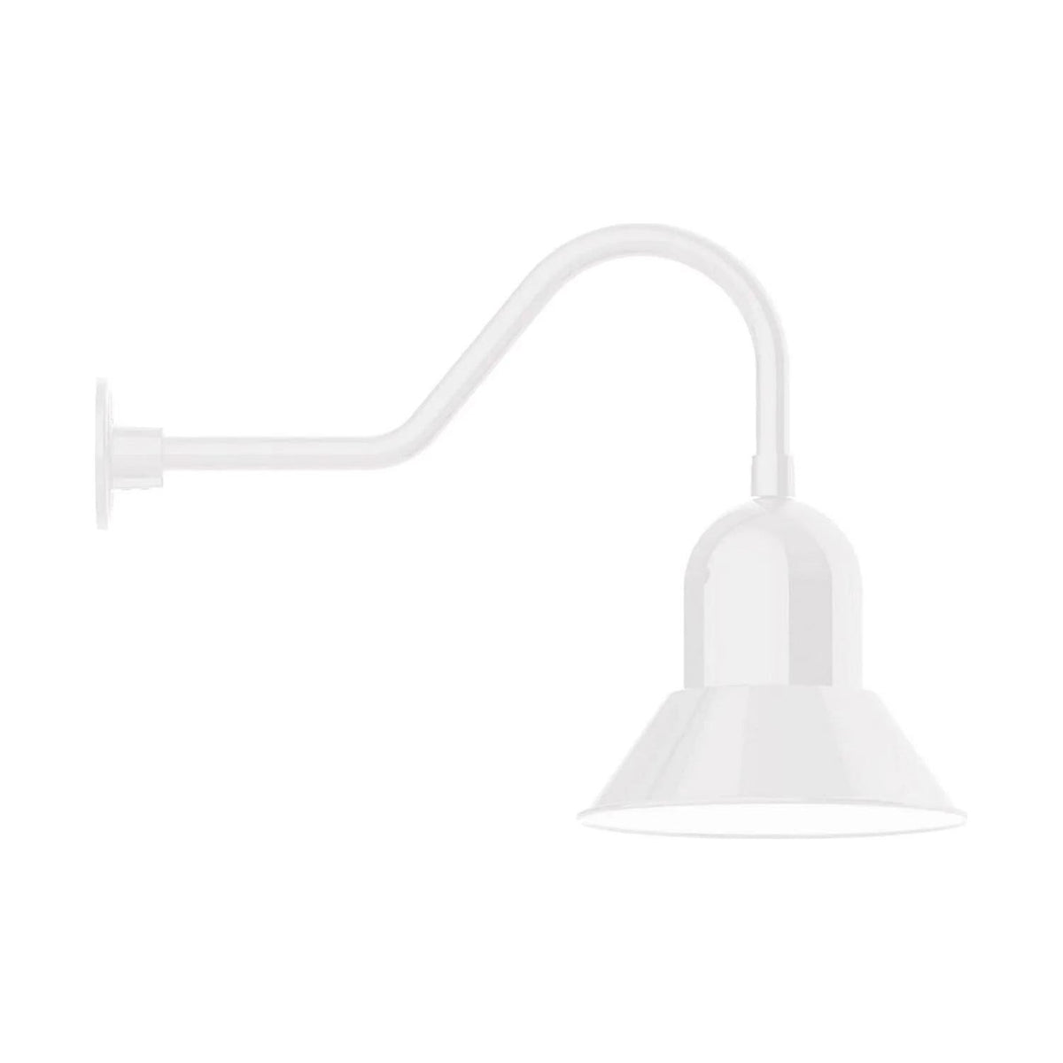 Montclair Light Works - Prima 12" Gooseneck Wall Light - GNB123-44 | Montreal Lighting & Hardware