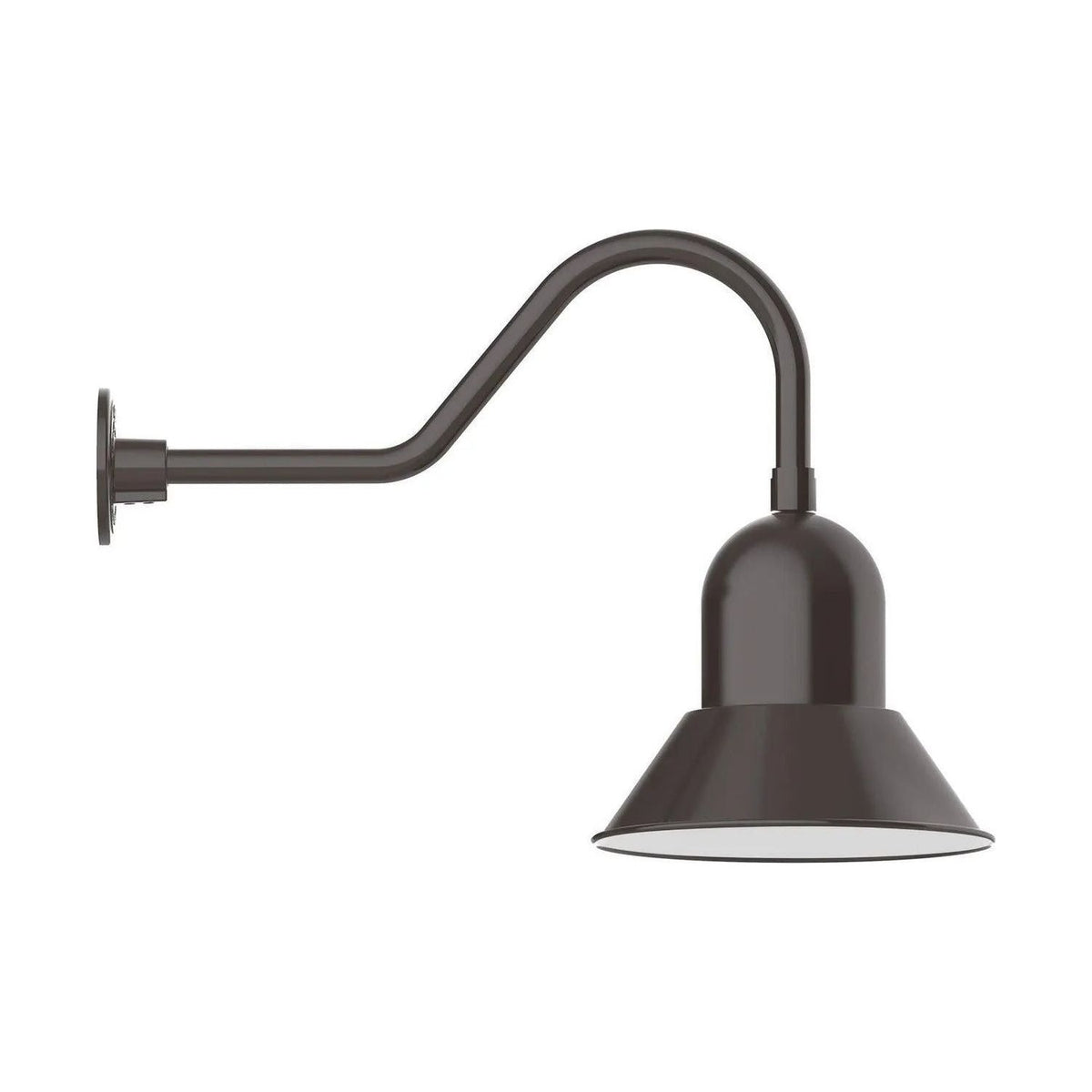 Montclair Light Works - Prima 12" Gooseneck Wall Light - GNB123-51 | Montreal Lighting & Hardware