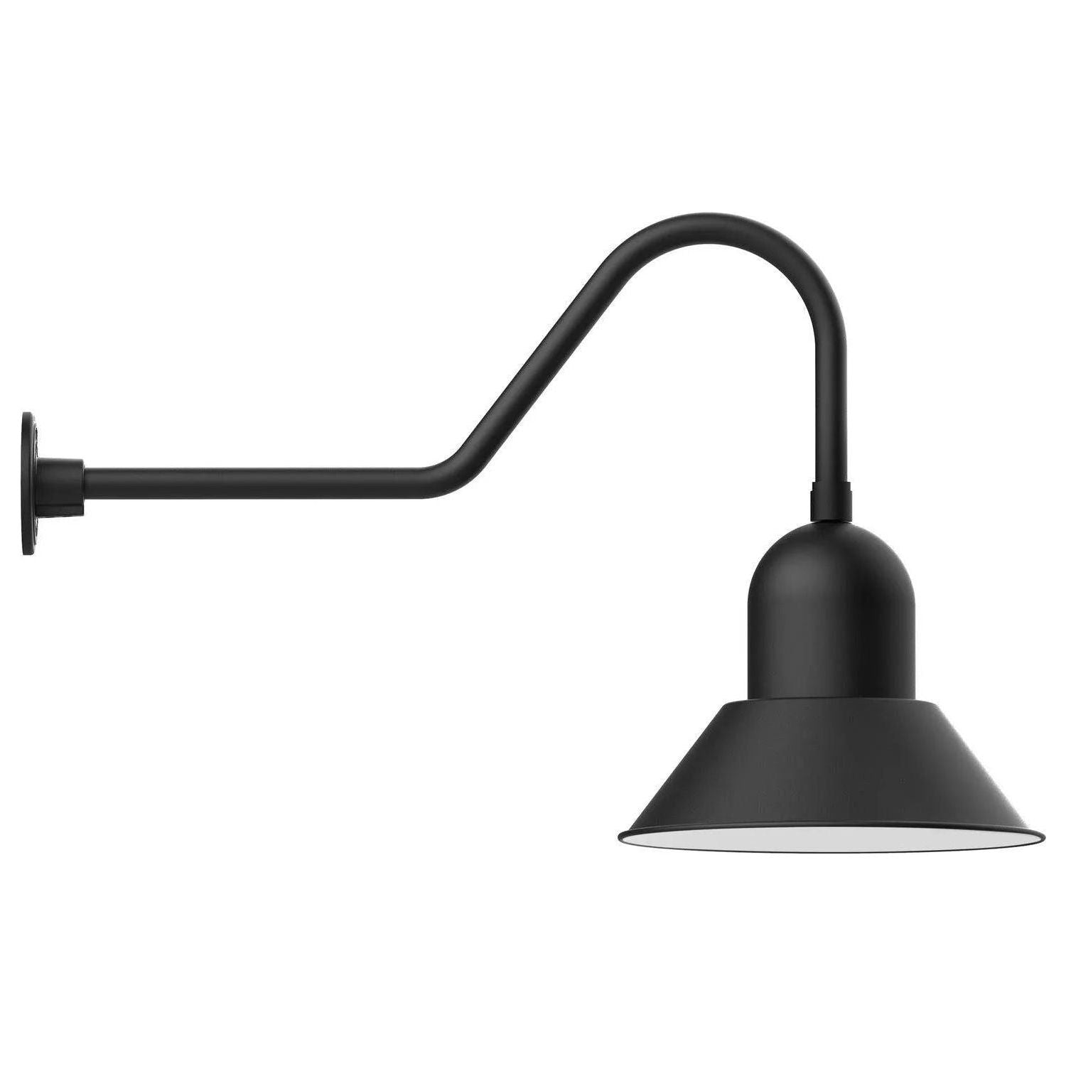 Montclair Light Works - Prima 14" Gooseneck Wall Light - GNC124-40 | Montreal Lighting & Hardware