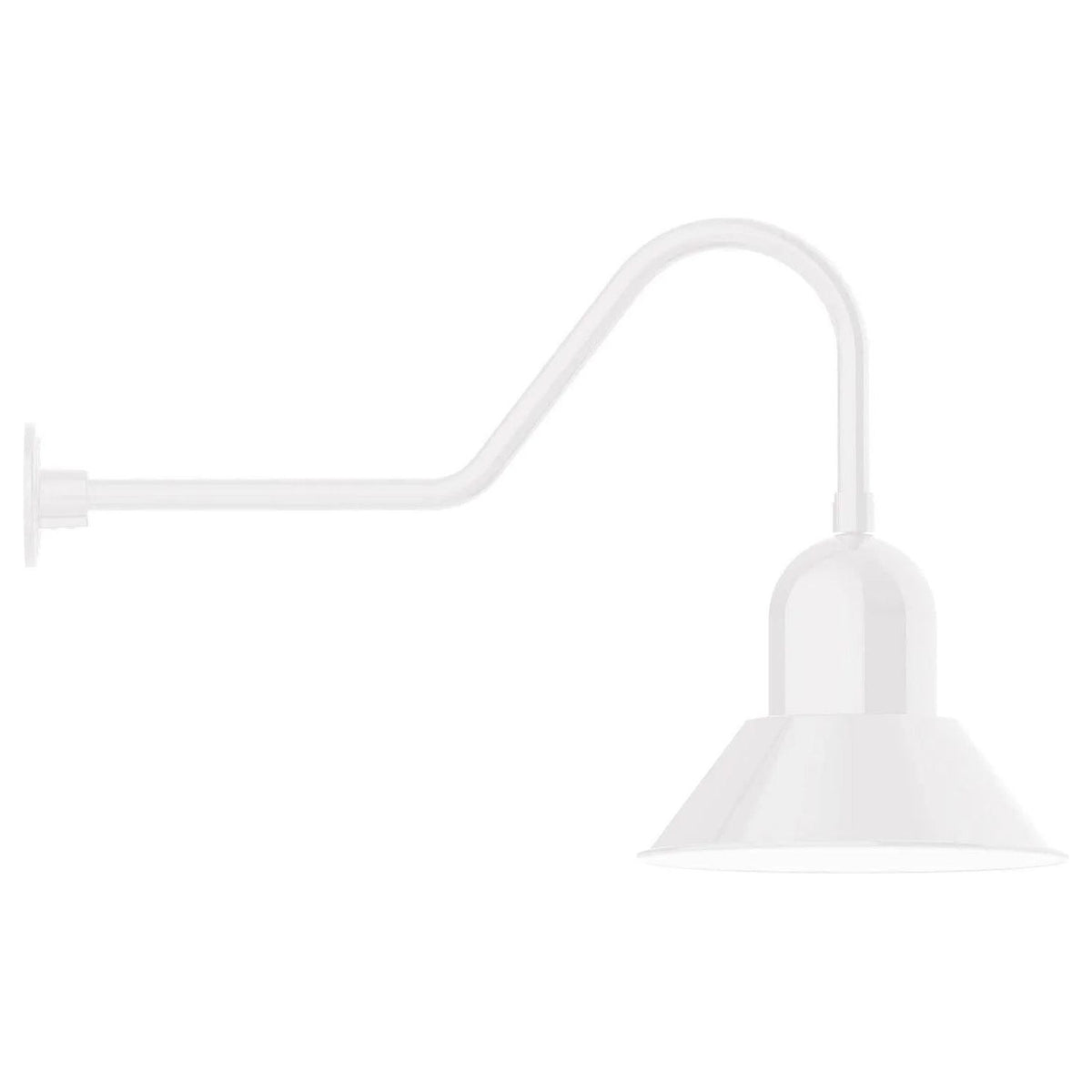 Montclair Light Works - Prima 14" Gooseneck Wall Light - GNC124-44 | Montreal Lighting & Hardware