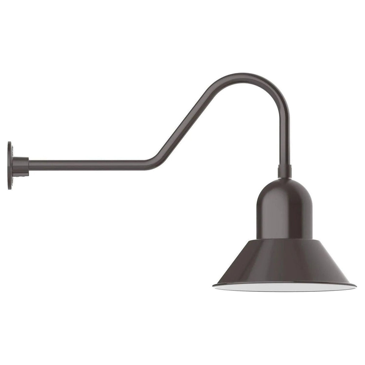 Montclair Light Works - Prima 14" Gooseneck Wall Light - GNC124-51 | Montreal Lighting & Hardware