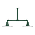Montclair Light Works - Radial 12" 2-Light Stem Hung Pendant Light - MSD158-42 | Montreal Lighting & Hardware