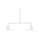 Montclair Light Works - Radial 12" 2-Light Stem Hung Pendant Light - MSD158-44 | Montreal Lighting & Hardware
